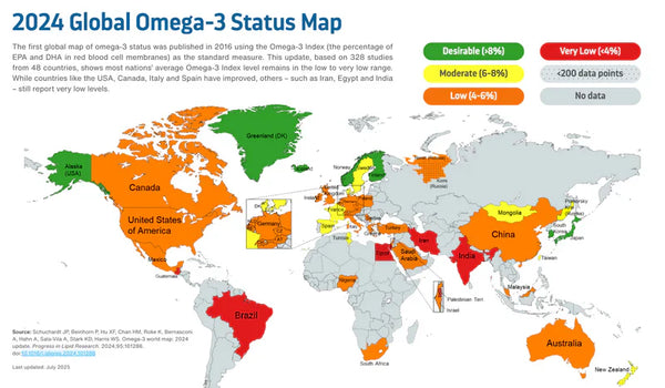 Where the UK really sits on omega-3 — and why most of us are below the line