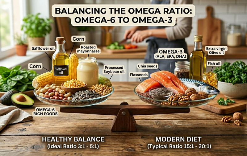 The omega-6 to omega-3 ratio, explained